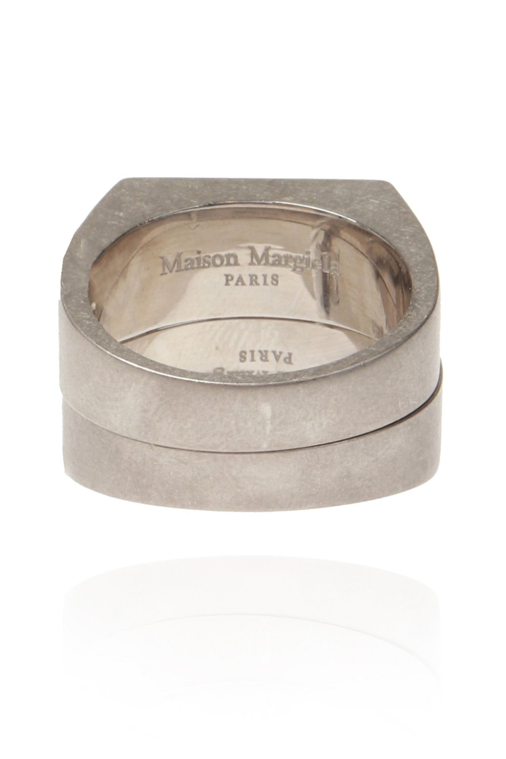 Set of two silver rings Maison Margiela - Vitkac Australia